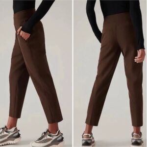 Athleta Women’s Brown Venice Heathered Pintuck Pants